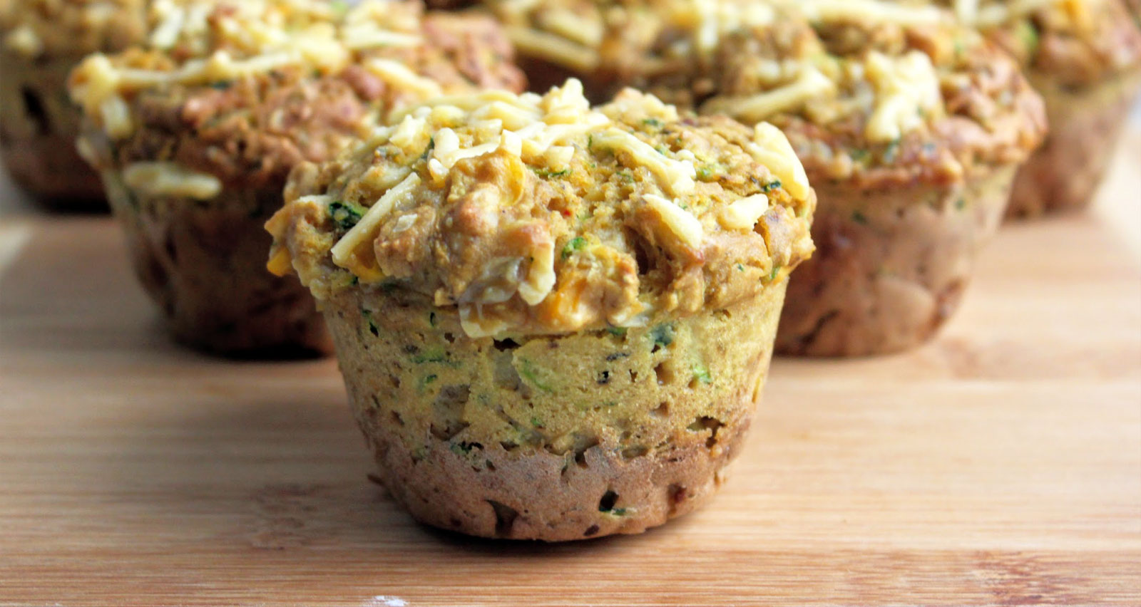 Cheesy Courgette & Sweetcorn Muffins