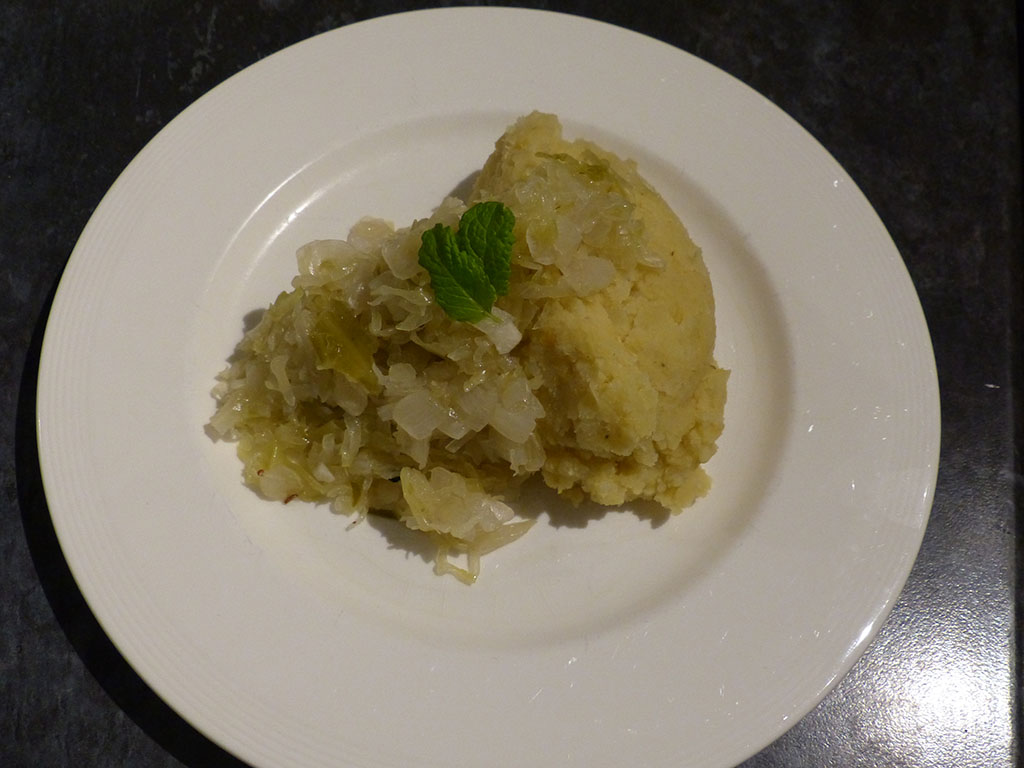 Sauerkraut with lentils and potatoes